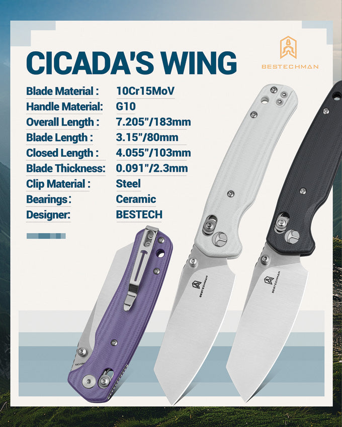 Bestech Cicadas Wing B-Lock Pocket Knife